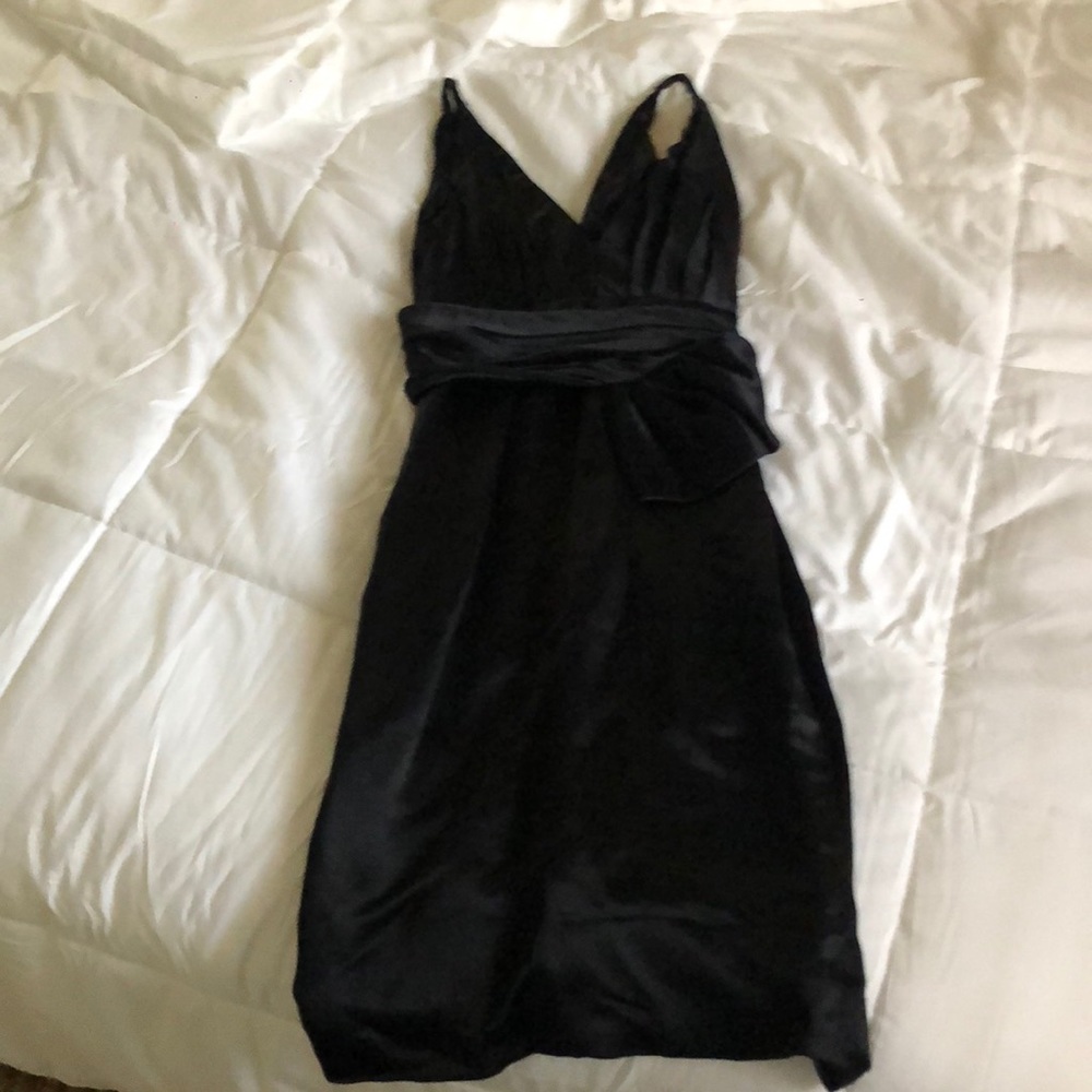 stunning silk satin J. Mendel Black dress. NWT never worn!!!!